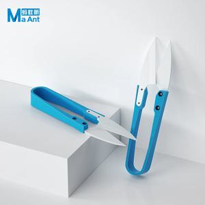 MaAnt 절연 블루 세라믹 U-전단 가위 휴대 전화 배터리 케이블 비전도성 특수 재단사 컷