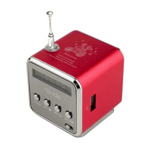 PC 전화 Mp3 음악 플레이어 지원 마이크로 SD 카드에 대 한 Fm 라디오 디지털 USB 휴대용 스피커와 미니 라디오 수신기
