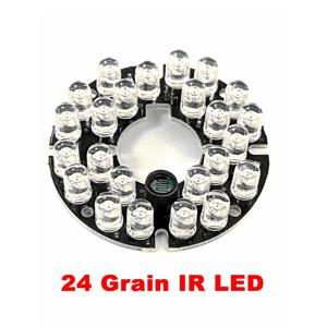 90도 CCTV 액세서리 적외선 24 그레인 IR LED 보드 감시 카메라 야간 투시경 직경 44mm