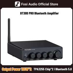 Fosi 오디오 블루투스 사운드 파워 앰프 BT30D PRO 2.1 채널 앰프 오디오 리시버(스피커 서브우퍼용) 165Wx2 +350W