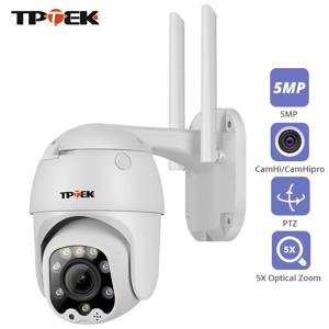 Wifi PTZ IP 카메라 5MP 5X 광학 줌 Wi-Fi 보안 야외 CCTV 감시 스피드 돔 비디오 Camara 컬러 야간 Camhi Cam