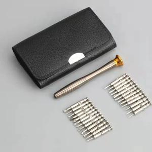 25 in 1 미니 정밀 드라이버 마그네틱 세트 전자 Torx 드라이버 오프닝 수리 도구 키트 iPhone 카메라 시계 PC 용