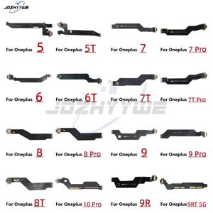 Oneplus 5 5T 6 6T 7 7T 8 8T 9 10 Pro 9R USB 충전 포트 보드 이어폰 오디오 잭 포트가있는 플렉스 케이블 커넥터
