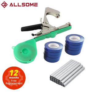 ALLSOME 묶는 기계 식물 정원 식물 Tapetool Tapener + 야채 포도 토마토 오이 고추 꽃에 대한 10 롤 테이프 세트