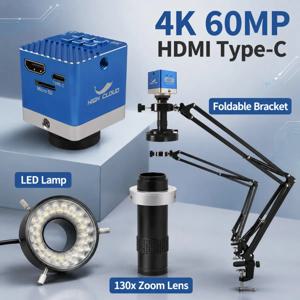 1080P 4K 디지털 현미경 풀 HD 산업용 현미경 C-마운트 디지털 카메라 PCB 용접 휴대폰 수리 스탠드 현미경