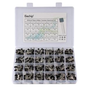 200-900PCS TO-92 트랜지스터 키트 분류 상자 BC547 BC327 BC337 2N2222 3904 3906 C945 PNP/NPN 트랜지스터 세트 전자 키트