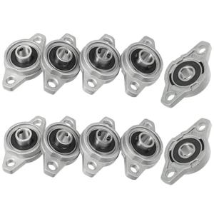 10 pcs kfl000 kfl004 kfl005 kfl006 kfl08 kl08 fl08 08 8 12mm 베개 블록 rhombic 베어링 아연 합금 삽입 선형 베어링 샤프트