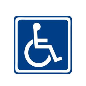 13cm 패션 장애인 기호 장애 이동성 주차 스티커 귀여운, 자동차 제품 액세서리 데칼 선 스크린 및 방수