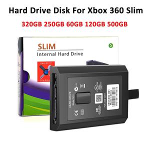 Xbox 360 슬림 게임 콘솔 용 320GB 250GB 60GB 120GB 500GB 하드 드라이브 디스크 Microsoft XBOX360 Slim 용 내장 HDD 하드 디스크
