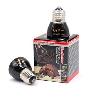 220V 원적외선 가열 램프 블랙 세라믹 E27 애완동물 보온 전구 부화기 병아리 거북이 도마뱀 파충류 조명 25/50/75/100W