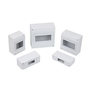 MCB 전기 상자 회로 차단기 보호 플라스틱 상자 ABS 스위치 인클로저 표면 모듈 상자 1-8P 차단기 배포 상자