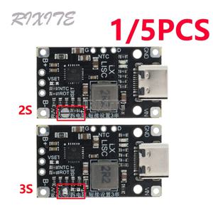 1/5PCS 고전력 리튬 배터리 팩 충전 보드 2S/3S BMS 부스트 빠른 충전/3.7V 폴리머/UAV 충전 모듈 Type-C USB