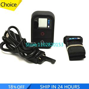 Gopro Hero 7 Black 6 5 4 3+ 3 Wifi 스마트 원격 ARTE-001 + 충전 케이블 및 손목 스트랩 수리 액세서리 용 100% 오리지널
