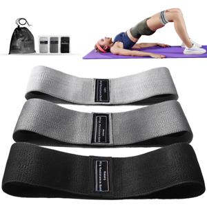 패브릭 저항 엉덩이 부티 밴드 Glute 허벅지 탄성 운동 밴드 스쿼트 서클 스트레치 피트니스 스트립 루프 요가 체육관 장비