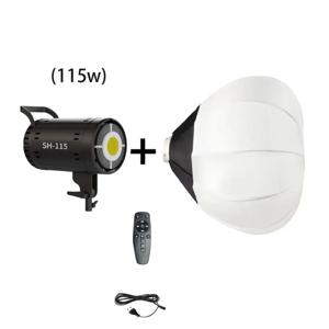 115W 조명 65cm 글로브 랜턴 소프트박스 보웬스 마운팅 퀵 볼 디퓨저 소프트 라이트 모디파이어 (영화 제작 비디오 플래시용)