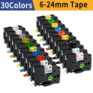아켄 라벨 메이커 테이프 6mm 9mm 12mm AZE-211 221 231 프린터 리본 브라더 P-touch PT-H110 PTD-210 라벨 메이커 호환