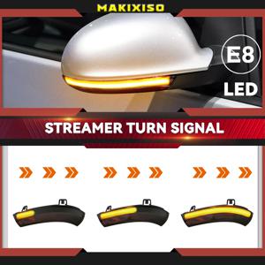 VW 골프 5 GTI V MK5 Jetta Passat B5.5 B6 Sharan 뛰어난 EOS 다이나믹 LED 턴 시그널 라이트 사이드 윙 미러 표시기 용 2pcs