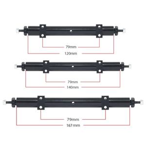 RC 금속 무동력 리어 액슬 120mm 140mm 167mm 1/14 Tamiya 트레일러 1/10 자동차 DIY 업그레이드 부품
