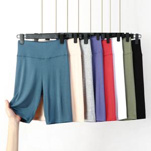 대형 안전 반바지 배꼽 컨트롤 코튼 탄성 Boyshorts 팬티 여성 높은 허리 안티 chafing 언더 셔츠 반바지 8XL