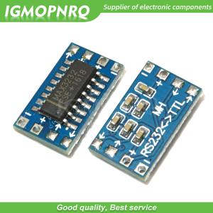 10PCS MAX3232 직렬 포트 미니 RS232-TTL 변환기 어댑터 모듈 보드 115200 bps 3V-5V MAX3232CSE 전기적 레벨