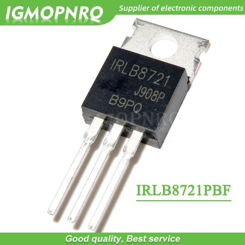20 개/몫 IRLB8721 TO-220 30V 62A 새로운 원본