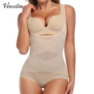 Vensslim 전신 셰이퍼 여성 허리 트레이너 슬리밍 향상된 배꼽 컨트롤 속옷 플랫 배꼽 코르셋 바디 슈트 Shapewear