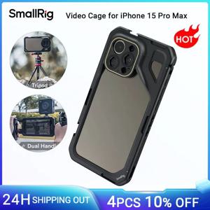 SmallRig 모바일 비디오 케이지, 비디오 녹화, 유튜브, 라이브 스트리밍, 브이로그, 비디오 촬영용, 아이폰 15 프로 맥스