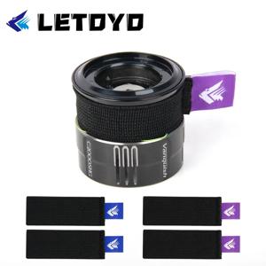LETOYO 4pcs 유연한 스피닝 릴 스풀 벨트(핸들 포함) 내구성 낚시 릴 스풀 커버 낚시 액세서리 낚시 도구