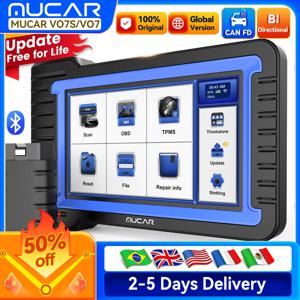 MUCAR VO7S/VO7 OBD2 스캐너 전체 시스템 진단 28가지 리셋 진단 도구 ECU 코딩 양방향 업데이트 평생 무료