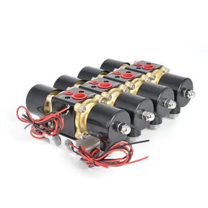 에어 라이드 서스펜션 컴프레서 부품용 대용량 솔레노이드 밸브 매니폴드, DC 12V 200PSI 4F
