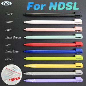 NDSL 터치 스타일러스 펜용 다채로운 스크린 스타일러스, 닌텐도 DS 라이트 NDS 라이트, DIY 교체 액세서리, 12 색, 5 개