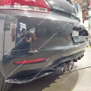 VW Scirocco MK3 리어 범퍼 디퓨저 사이드 스플리터 2.0TSI 기본 전용 2008-2014 Pre-LCI 리어 범퍼 디퓨저 바디킷 튜닝