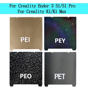 크리얼리티 K1 맥스 빌드 플레이트 K1C 베드 크리얼리티 K1 빌드 플레이트 PET PEO PEY PEI 시트 235x235 310x315 엔더 3 S1 엔더 3 V3 SE