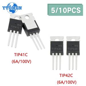 TO-220 트랜지스터, NPN 트랜지스터, TIP41C, TIP42C, 100V, 6A, TIP41, TIP42, 5 개, 10 개