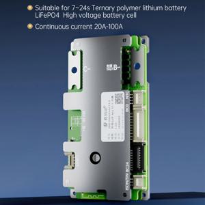 JBD 스마트 LiFePO4 BMS 6S 8S 12S 13S 14S 16S 20S 21S Bluilt-in Bluetooth 40A 80A 100A 전자 자전거 용 밸런스 보드 Uart 기능