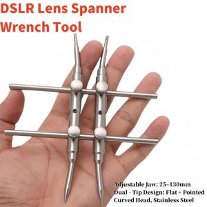 새로운 스패너 카메라 렌즈 수리 키트 DSLR 25-130MM 드롭 배송을위한 스테인레스 스틸 오픈 도구