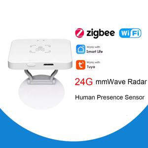 Tuya WiFi / Zigbee 인간 존재 감지기 24G, 휘도/거리 감지, 스마트 인체 PIR 센서 지원 홈 어시스턴트