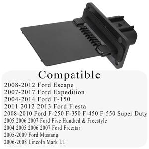 HVAC 송풍기 모터 저항기, 포드 F-150 250 350 450 원정대 피에스타 머스탱 YH-1715 3F2Z-18591-AA 4P1361, 신제품