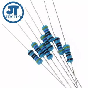 100pcs 1/2와트 금속 필름 저항기 0.5W 10R 12E 220 22K 47K 180K 330K 470 100K 510R 560 620 750 820K 910K 1R-1M 옴