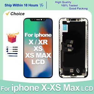 iPhone X XS LCD 디스플레이 용 AAAA + OLED Dead Pixel 스크린 디지타이저 교체 부품 iPhone XR XS MAX LCD 용 Incell 디스플레이