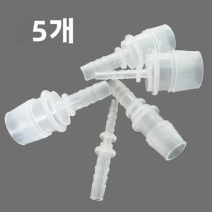 5pcs 플라스틱 유연한 호스 커넥터 바브 리듀서 피팅 어댑터 스플라이서 조인트 워터 파이프 수리 정원 수족관 실험실