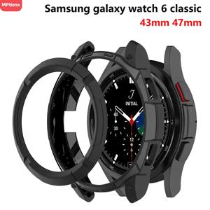 삼성 갤럭시 시계 6 케이스 클래식 43mm 47mm 삼성 갤럭시 시계 6 클래식 47mm 43mm 액세서리 용 보호 TPU 커버