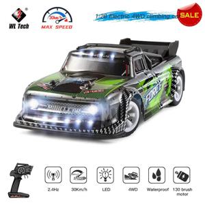 WLtoys 284131 1:28 4WD 2.4G 미니 RC 레이싱 카 고속 오프로드 원격 제어 LED 라이트 드리프트 합금 트럭 소년 장난감 키즈 선물