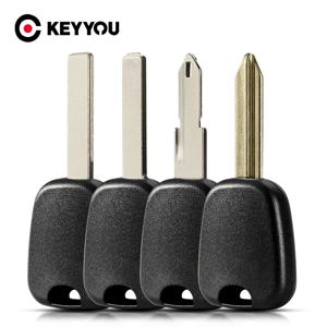 KEYYOU 10PCS 자동차 트랜스 폰더 칩 키 쉘 케이스 시트로엥 C2 C3 C4 푸조 106 107 307 207 306 406 VA2/Hu83/SX9/Ne73 블레이드