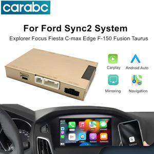 포드 싱크 2 시스템 익스플로러 포커스 피에스타 C-맥스 엣지 F-150 퓨전 토러스용 CARABC 무선 카플레이 안드로이드 오토 GPS 네비게이션