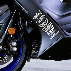 오토바이 반사 스티커 크리 에이 티브 Superbike 개인화 된 오토바이 헬멧 비닐 데칼 자동차 창 장식 액세서리