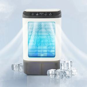 USB 휴대용 에어컨 팬 미니 3단계 가정용 데스크탑 냉풍기 LED 야간 조명 에어쿨러 (방, 사무실, 캠핑용) 선풍기