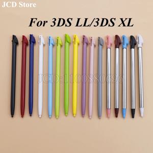 3DS LL XL 3DSLL 3DSXL 게임 콘솔 액세서리에 대 한 10pcs 플라스틱 스타일러스 화면 금속 텔레스코픽 터치 펜
