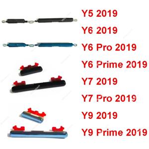 화웨이 Y6Pro Y6 Y9 프라임 2019 Y5 Y6 Y7 Y9 2019 전원 스위치 볼륨 오디오 사이드 키 전화 부품 용 전원 볼륨 측면 버튼