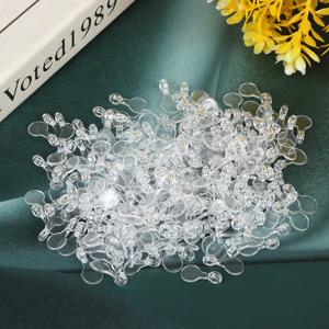 아크릴 투명 쥬얼리 베일, 카보숑용 DIY 공예 참 후크, 200PCs, 16*8mm